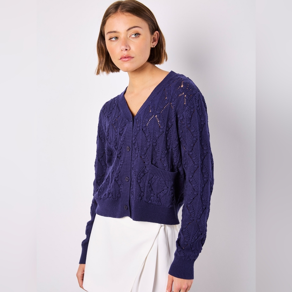 Pointelle Cardigan